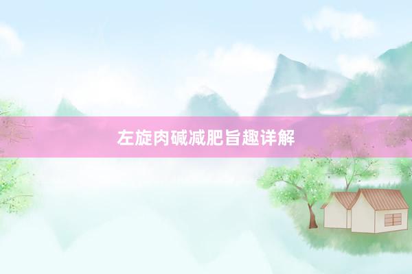 左旋肉碱减肥旨趣详解
